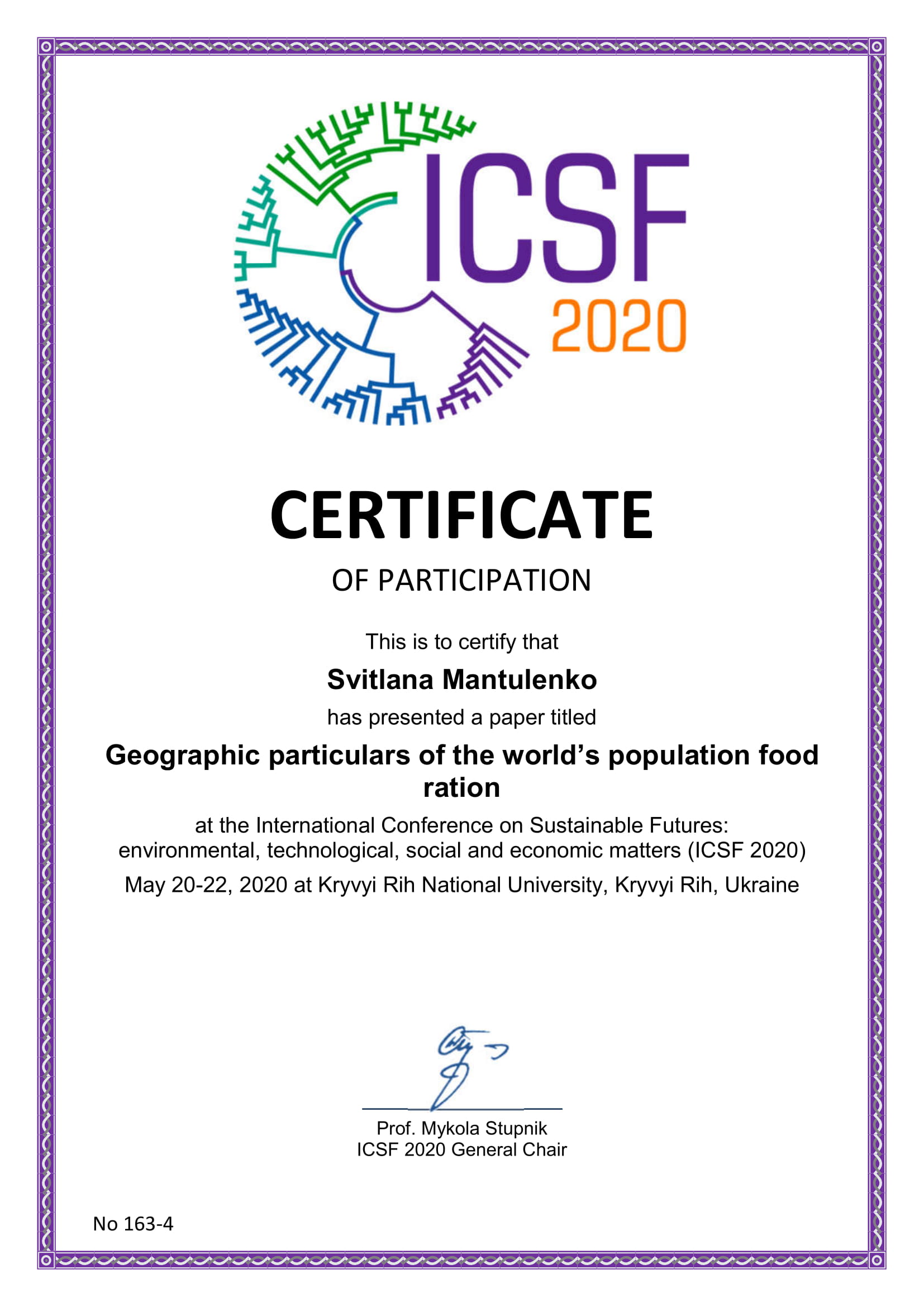 ICSF2020 certificate 386 1